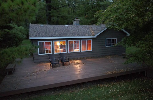 Lincoln Cottage | Hubbard Lake Sunset Hideaway, large lakefront property.
