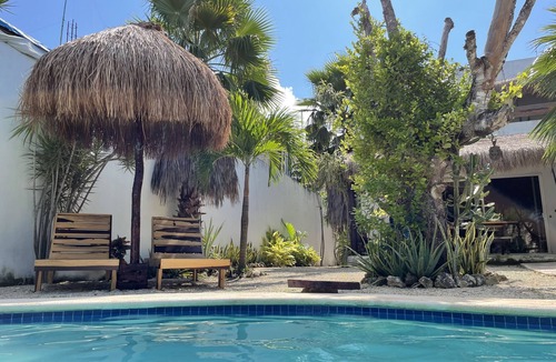 Tulum City Center House | Huge pool. Central location near food park. Private. Quiet street. Fast Wi-Fi.