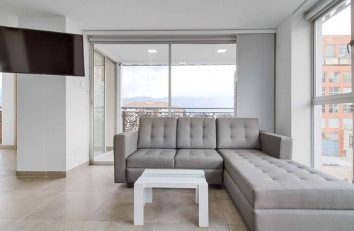 Medellin Apartment | Huge Studio with Terrace on the 4th Floor with city view