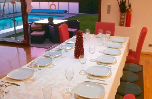 Mafra Villa | I L❤️VE U Villa:Sea view! SPA! Heated Pool! Cinema! Chef! Football pitch (10min)