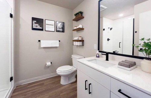 Boise Apartment | Iconic Nike Studio & Romantic Canopy Glow