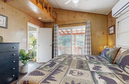 Gerton House | Idyllic Creekside Getaway with Private Waterfall | Near Asheville & Lake Lure