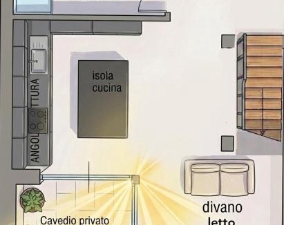 Bolognina Apartment | Il Cavedio Bright Design Loft Near Station & Fair
