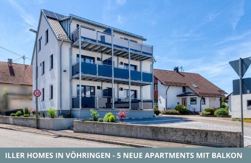 Voehringen Apartment | Iller Homes - 5 x Moderne Fewos je 1bis2 oder 1bis4 Pers mit Küche u Balkon - Parkplätze vorhanden
