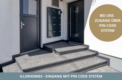 Voehringen Apartment | Iller Homes - 5 x Moderne Fewos je 1bis2 oder 1bis4 Pers mit Küche u Balkon - Parkplätze vorhanden