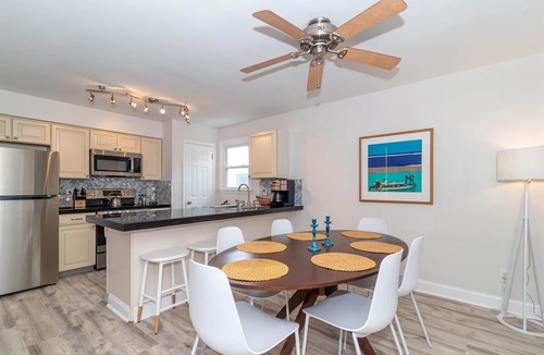Brigantine Condo | Immaculate Beach Block Condo with Private Yard, Outdoor Shower, & Garage