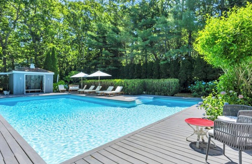 Northwest Harbor House | Impeccably Designed East Hampton Home with Complete Privacy and Pool,.