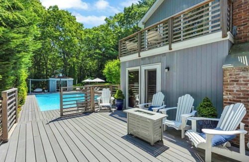 Northwest Harbor House | Impeccably Designed East Hampton Home with Complete Privacy and Pool,.