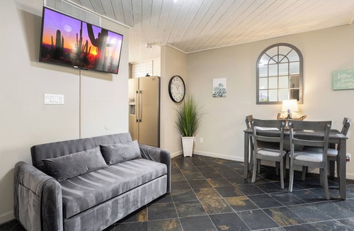 South Scottsdale Condo | In the heart of Old Town, lovely, private, pool+hot tub, steps from shops & bars