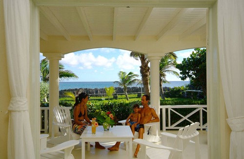 Silver Sands Apartment | Inchcape Seaside Villas right on Silver Sands Beach - House Sunset downstairs