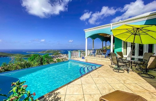 Mafolie House | Incredible 3 BR Villa with Fabulous 160º Views of Charlotte Amalie Harbor!