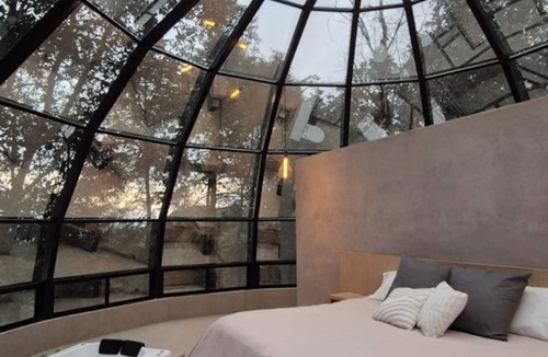 Mineral del Chico Cabin | Incredible geodesic glass dome in the middle of the forest of Mineral del Chico.