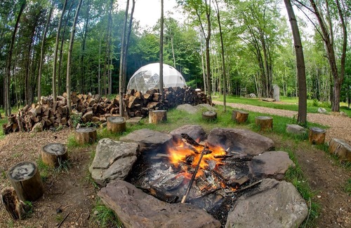 Woodridge RV Rental | Incredible Spacious Dome for A Group Glamping Experience Surrounded by Nature in Woodridge, New York