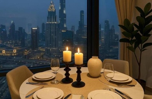 DIFC Apartment | Index Tower DIFC with Burj Khalifa View Chic 1 BR