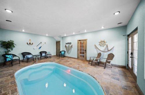 Pigeon Forge House | Indoor Heated Pool, Alpine Resort Near Dollywood, Theater & Game Room, Hot Tub