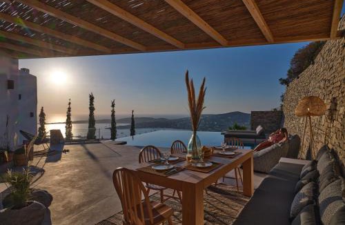 Parikia House | Infinity sea view hillside villa with private pool