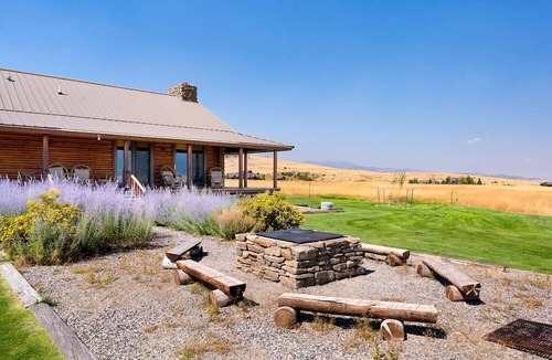 Shining Mountains Cabin | Intimate Off-Grid Cabin with Fire Pit and Mountain Views in Montana