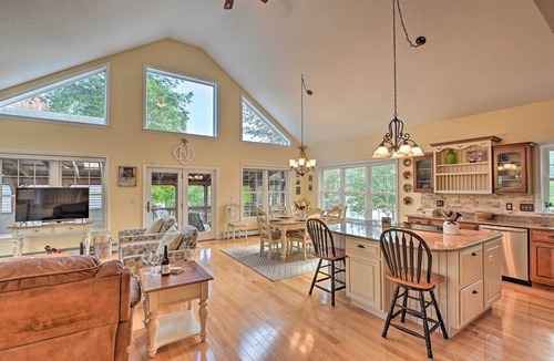 Lucerne-in-Maine House | Inviting Lakefront Home: Seasonal Boat Dock!
