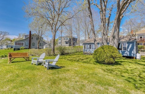 York Beach Cottage | Inviting oceanfront home with fireplace, firepit, & views from every room
