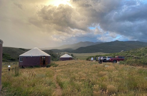 Villa Grove House | Iris & Lone Tree Yurts - Perfect get away package for family reunion of 6.