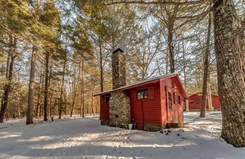 Milford Cabin | Isolated Knotty Pine Charming Cabin w/Stone Fireplace on 575 Acre Preserve