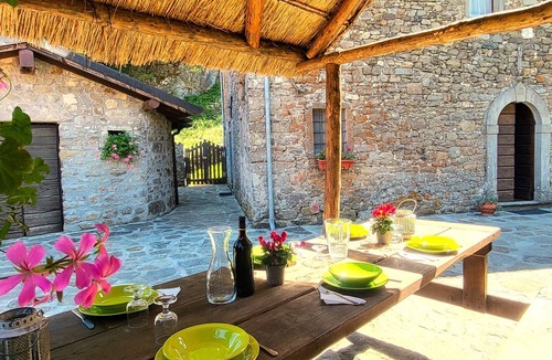 Piazza al Serchio Cottage | Romantic Stone Cottage With Private Gated Pool In Riverside Location .