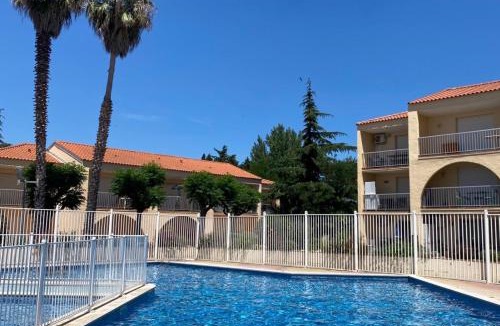 Les Hauts de Canet Apartment | JolieT2 ,RDC,piscine,clim,parking,tennis ,Canet en Roussillon