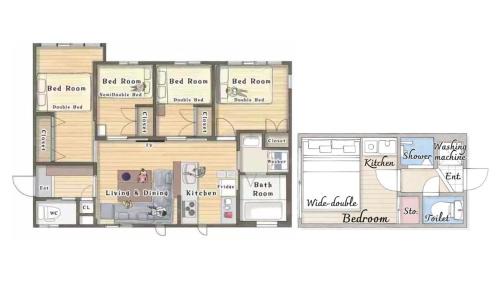 Takadanobaba Apartment | JRTakadababa 2min 5LDK 5beds 2unit room