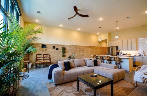 Oread Apartment | Jungle Jasper Suite - NEW Loft near Massachusetts!