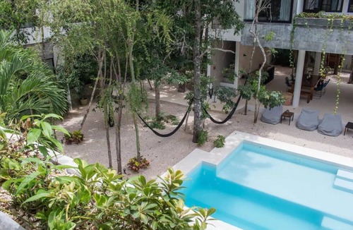 Tulum Condo | K7 - Pool view/Stylish Decor/Private Terrace