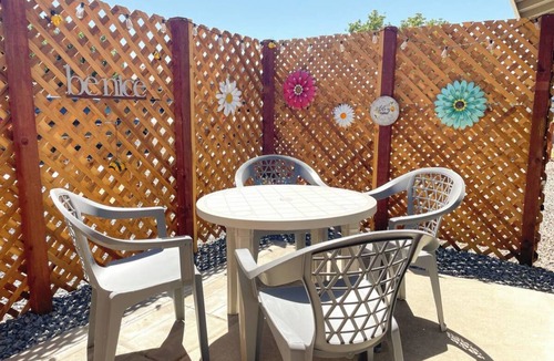 Coalinga House | Kick back in this calm, stylish 2-bedroom home in the heart of Coalinga. Perfect for families or professionals, it features a dedicated workspace, a fully equipped kitchen, and a bright living area.