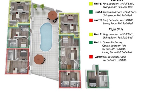 Madeira Beach Hotel | King Bed Step to Madeira Beach Heated Pool Private
