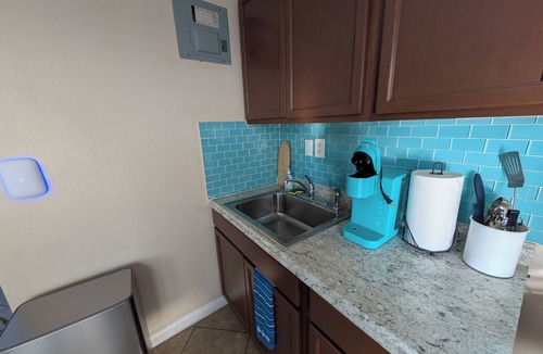 Cocoa Beach Apartment | King Studio Steps from Sand + Resort Backyard