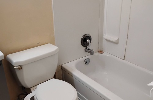 Merritt Hotel | Kitchenette with in room modem hardwired internet.