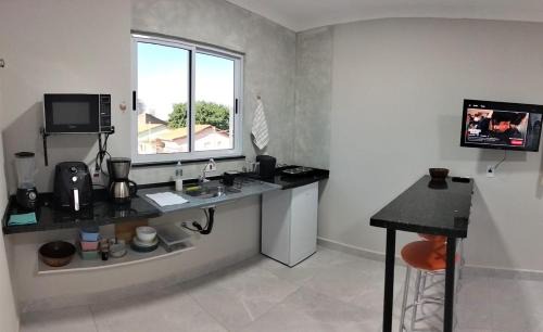Sorocaba Apartment | Kitnet Moderna com Ar, Garagem e Wi-Fi Rápido