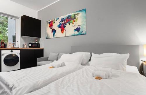 Ehrenfeld Apartment | Komfortables Studio in Köln-Ehrenfeld, Küche, Vollausstattung, Netflix, 1 Min zur U-Bahn, 10 Min zum Neumarkt