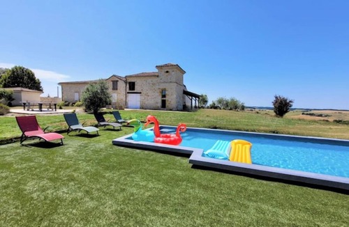 La Sauvetat House | La Colline Gersoise, beautiful Gascon stone house-Private pool-Sauna-360° view