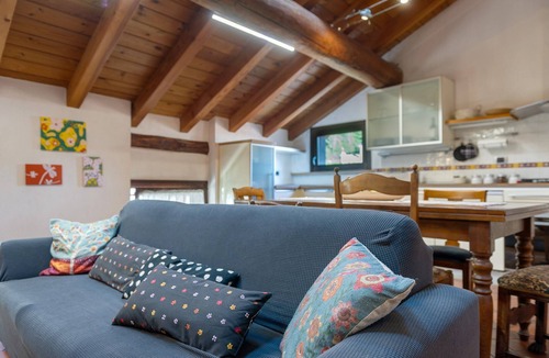 Pont-Saint-Martin Apartment | 'La Mansarda Del Viaggiatore' Apartment with Mountain View, Private Terrace & Wi-Fi