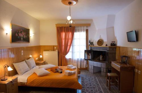 Metsovo Apartment | La Petri Studios with Fireplace & View