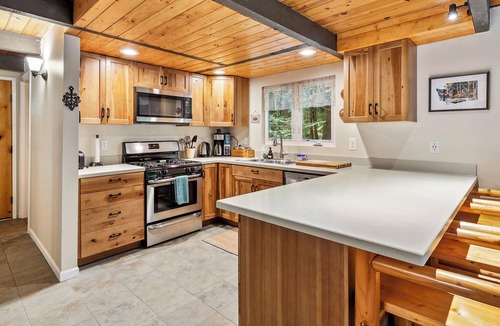 Baring Cabin | Ladybug Landing - Creekside w/ hot tub, pet friendly