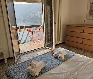 Blevio Apartment | Lake Como Sunset Balcony Panoramic View in Blevio