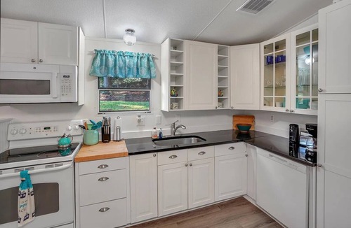 Goodview House | Lake front, cozy 2-bedroom 2-bath mobile home great views, large yard, 3 decks.