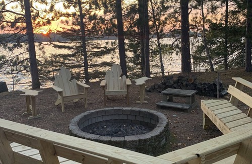 Michigamme Cottage | Lake House 100 yards off snowmobile trail #8.