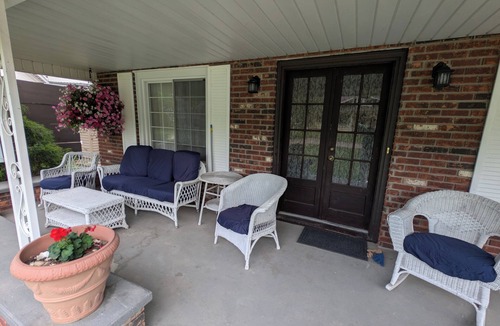 Lexington House | Lake Huron Views Large Porch Private Beach Access Sleeps 8 Dogs OK