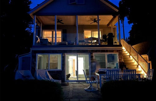 Manitou Beach-Devils Lake Cottage | Lakefront home- all amenities & beautiful view. Updated beds/carpet/furniture