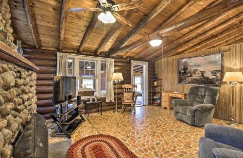 Rice Lake House | Lakefront 1930’s Log Cabin w/Dock & Fire Pit!
