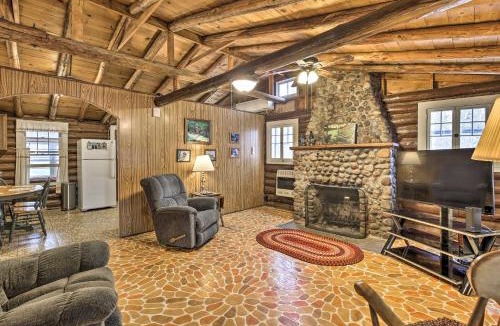 Rice Lake House | Lakefront 1930’s Log Cabin w/Dock & Fire Pit!