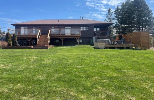 Three Fathom Harbour House | Lakefront home near Lawrencetown Beach with private sauna, hot tub and cold bath