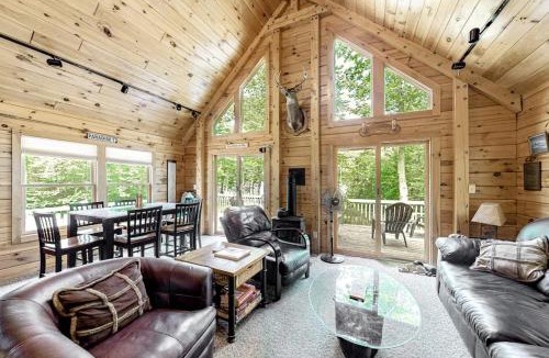 Greenville House | Lakefront cabin on First Roach Pond with dock, lake view & firepit- dog-friendly