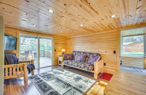 Markville Cabin | Lakefront Cabin w/Dock, Fire Pits in Danbury!